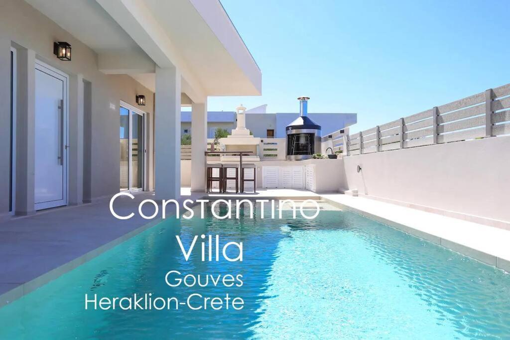 Villa Constantino With Heated Pool Kato Gouves Eksteriør bilde